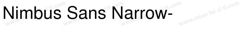 Nimbus Sans Narrow字体转换